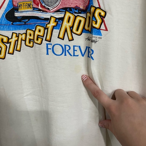 Street Rods Forever Graphic T-Shirt - white large - Picture 2 of 6